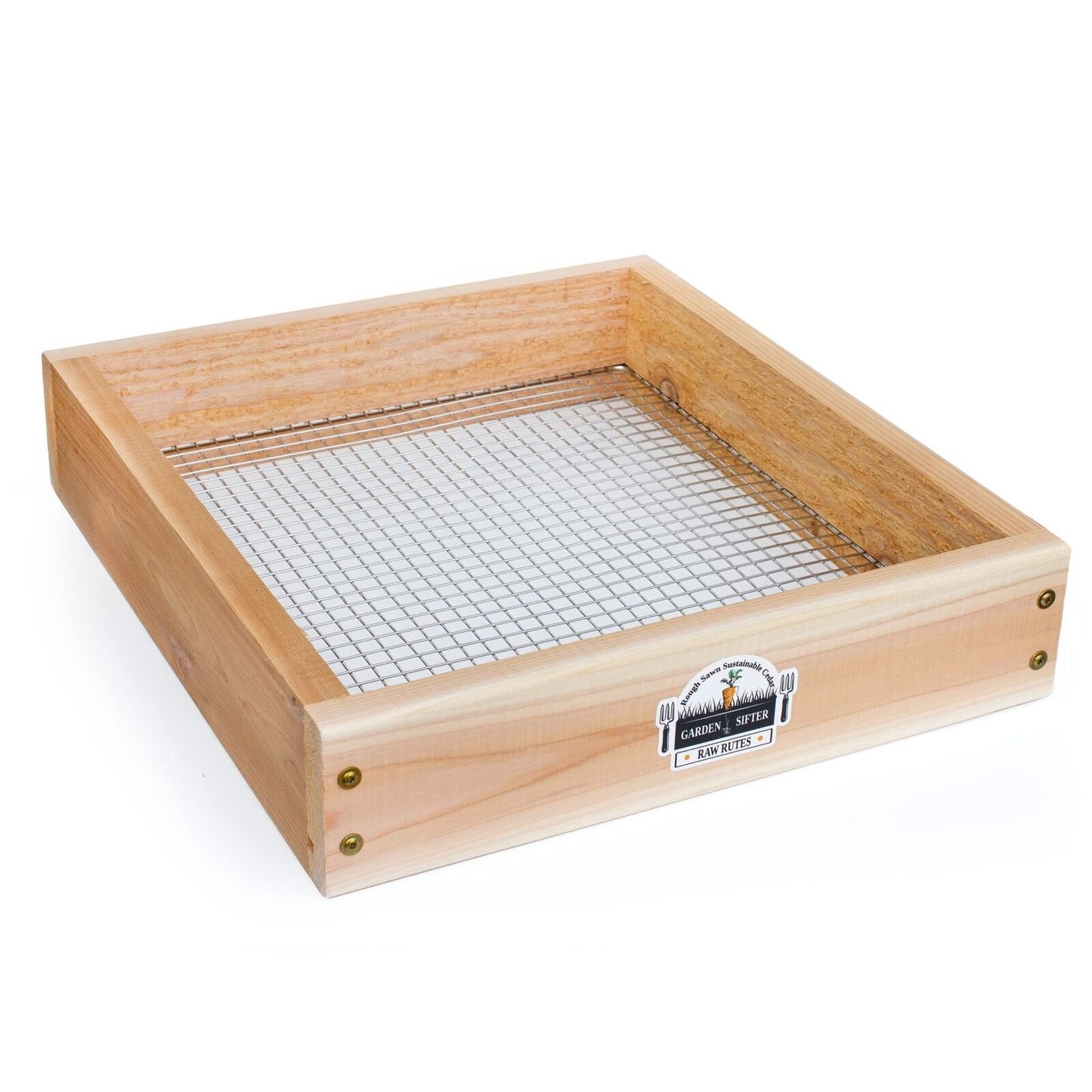 Cedar Garden Sifter for Compost, Dirt and Potting Soil - Made in the USA - Su...