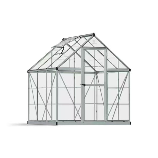 Harmony 6 Ft. X 6 Ft. Silver/Clear DIY Greenhouse Kit