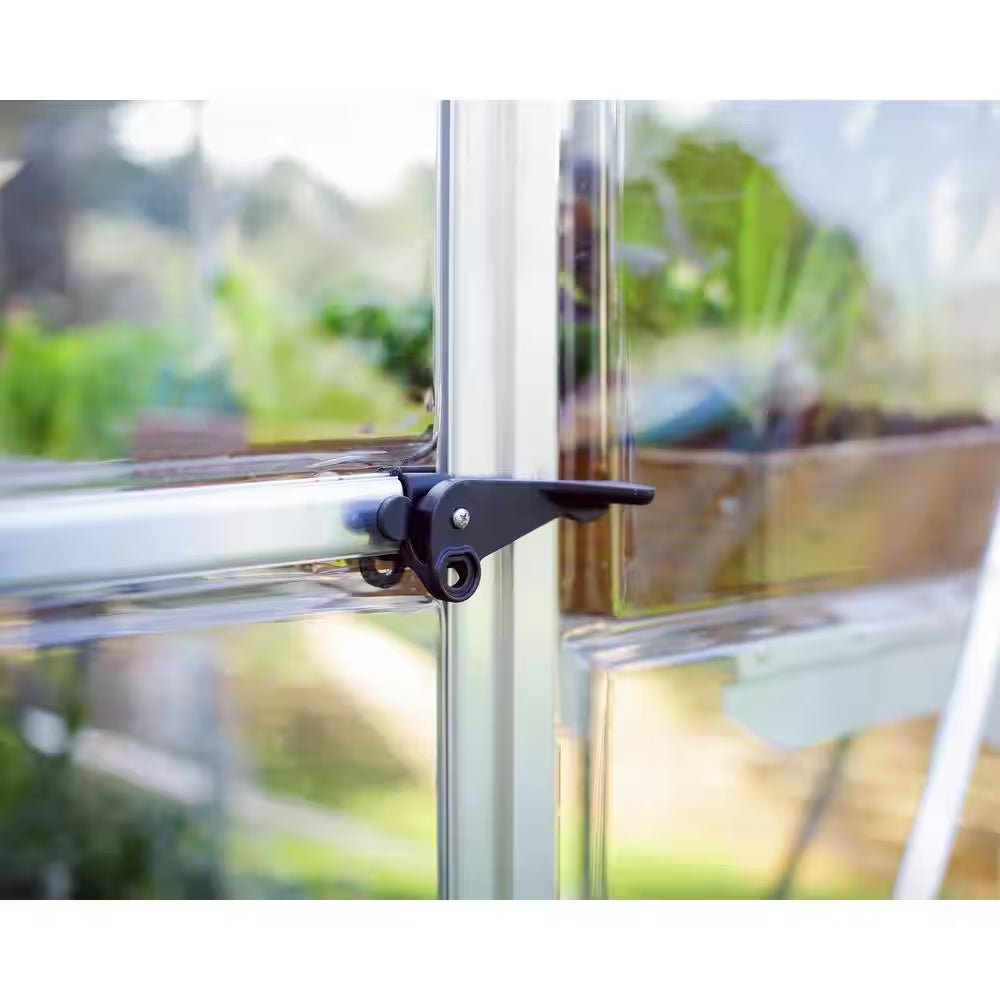 Harmony 6 Ft. X 6 Ft. Silver/Clear DIY Greenhouse Kit