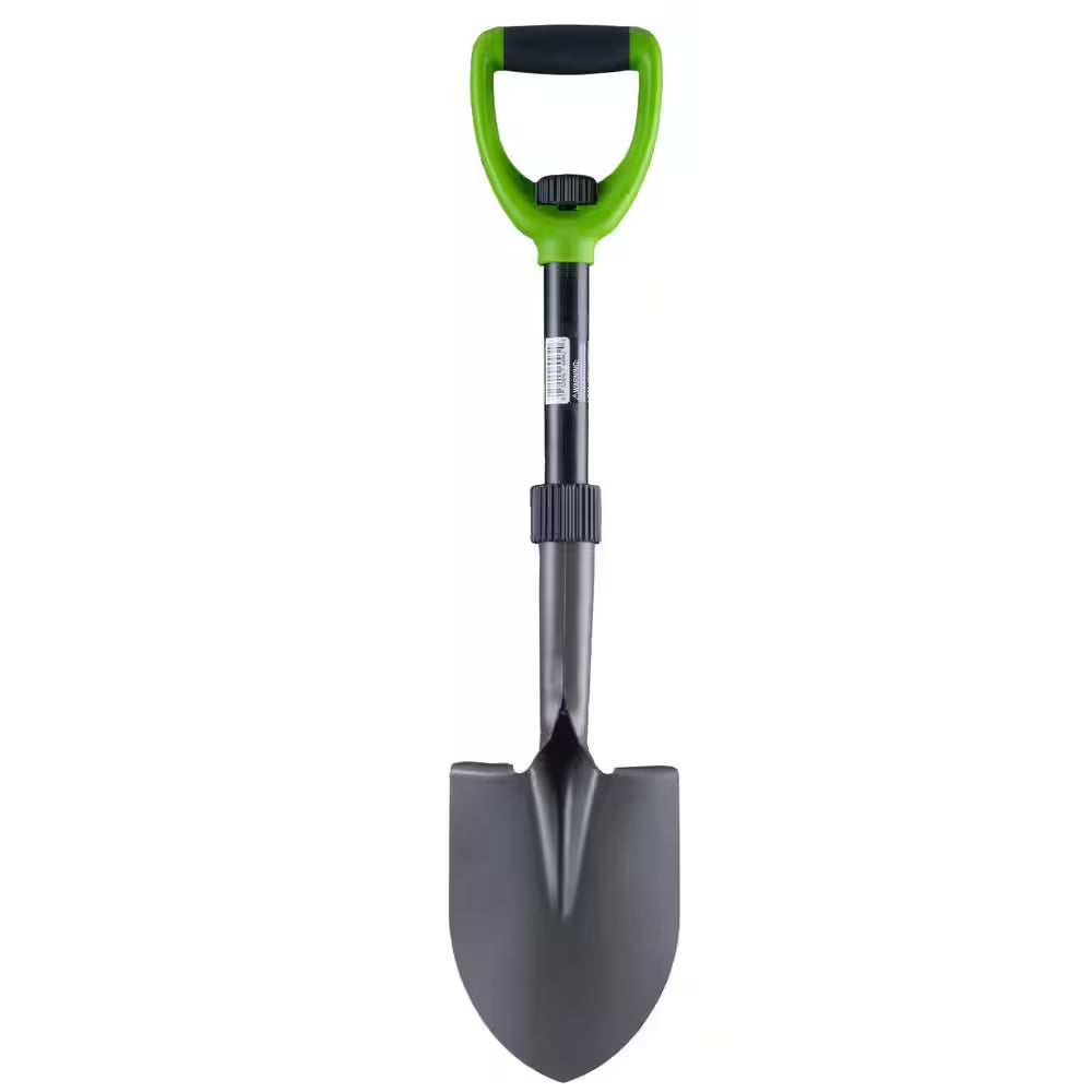 26.5 In. D X 5.25 In. Carbon Steel Blade, Plastic D-Handle Compact Collapsible Trenching Mini-Shovel