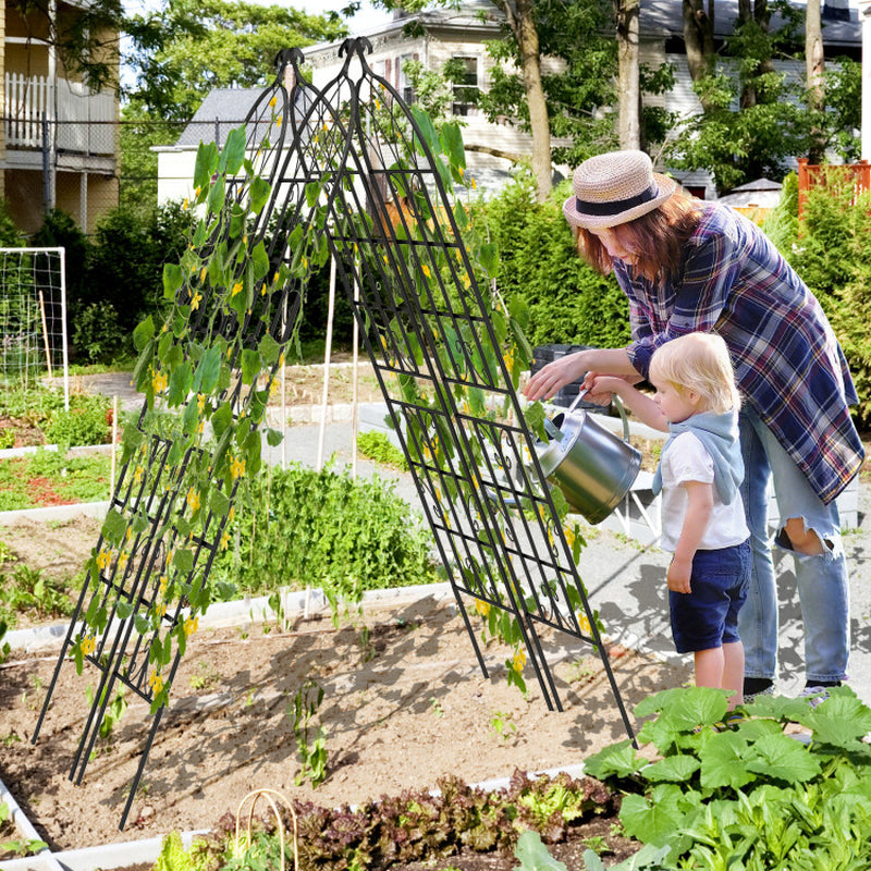 2/4 Pack 71 X 20 Inch Metal Garden Trellis for Climbing Plants