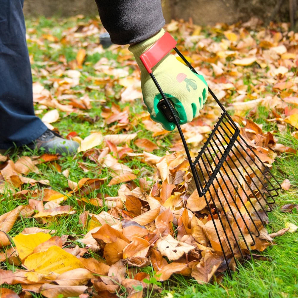 Leaf Scoops Steel, Leaf Claws Hand Rakes for Picking up Leaves, Garden Large Leaf Grabber