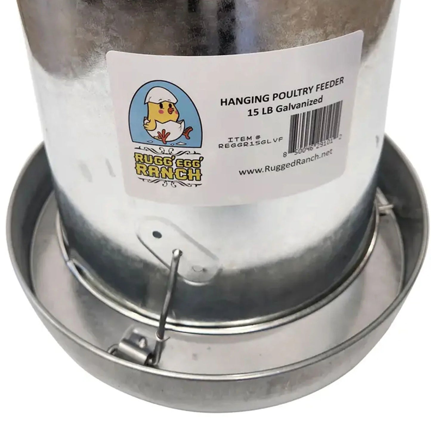 Products Ruggegg 15 Pound Hanging Galvanized Poultry Feeder