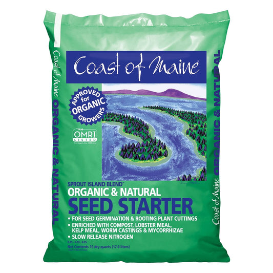 Coast of Maine Sprout Island Blend Organic and Natural Seed Starter, 16 Qt