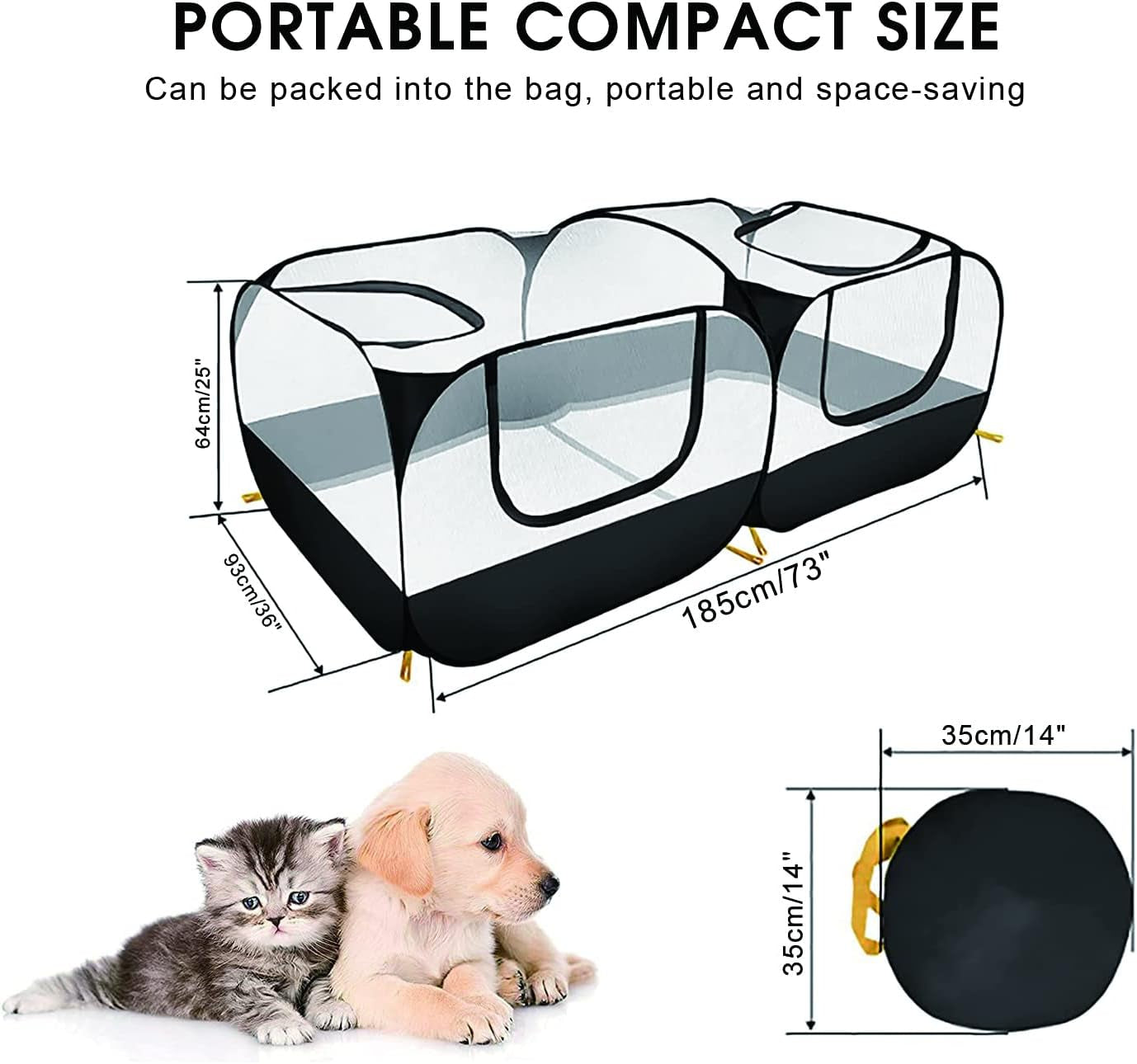 Small Animal Playpen, Foldable Outdoor Chicken Coop. Breathable Portable Small Tent, Suitable for Chicken, Rabbit and Cat Outdoor Yard