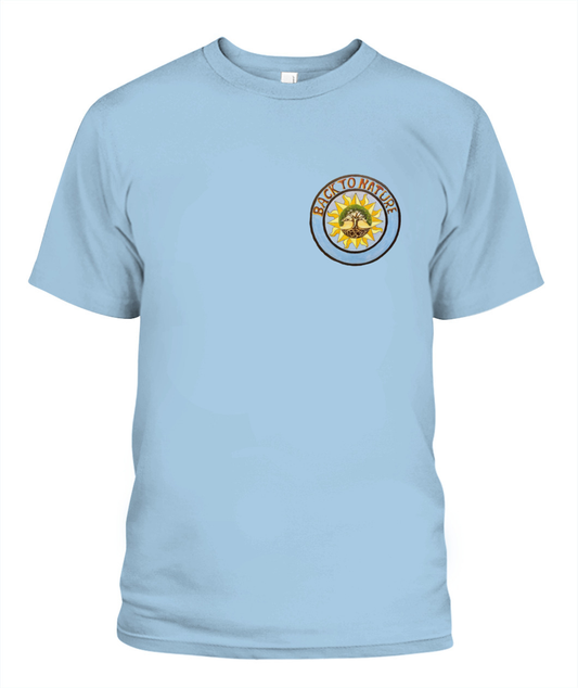 "Back to Nature" printed t-shirt.