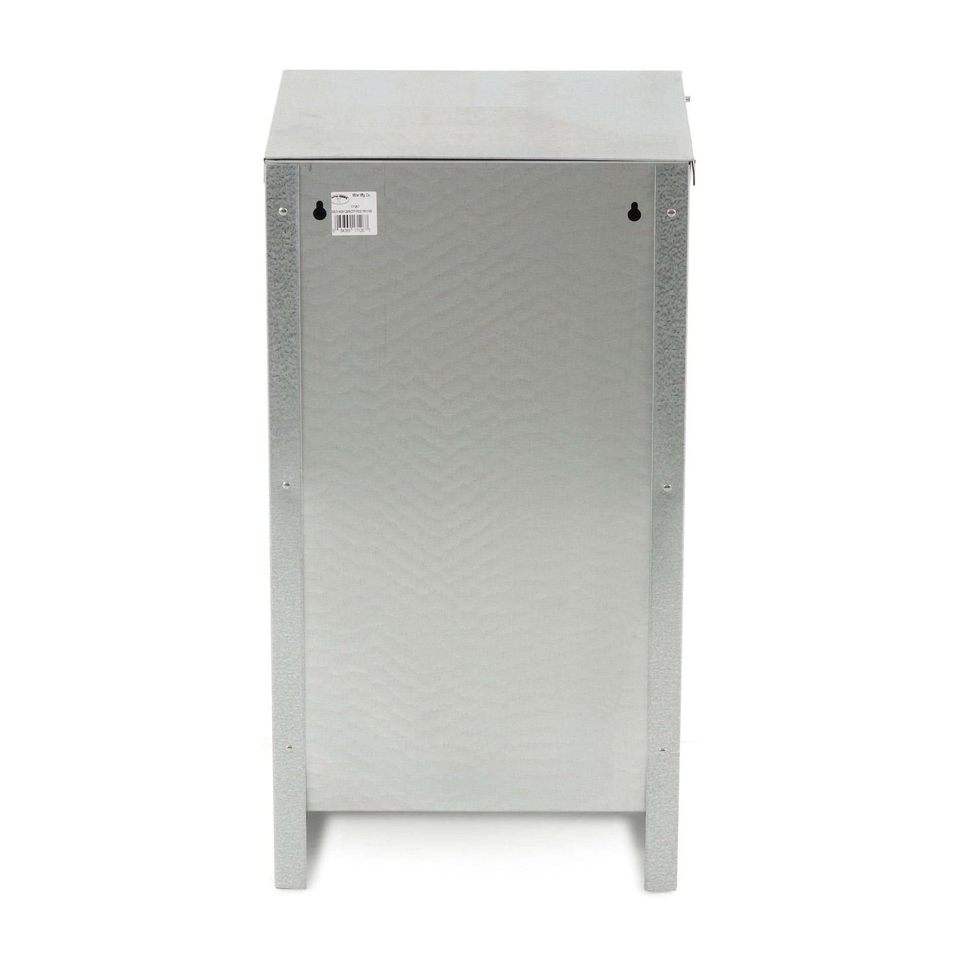 25 Lb Large High Capacity Galvanized Steel Poultry Feeder