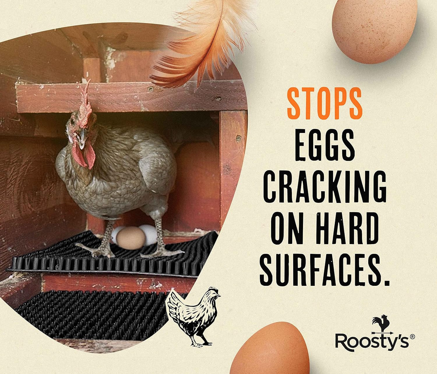 Chicken Nesting Pads X6 | Easy Washable Nesting Pads Hens | Raising Poultry Ebook Included | for Chicken Coops, Nesting Boxes, Chicken Bedding and Hen House | Chicken Coop Accessories