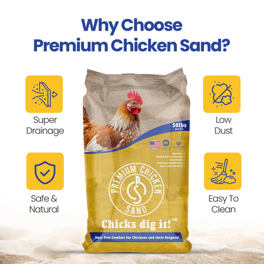 , Odor Eliminating Bedding for Chicken Coops, 50 Lb Bag