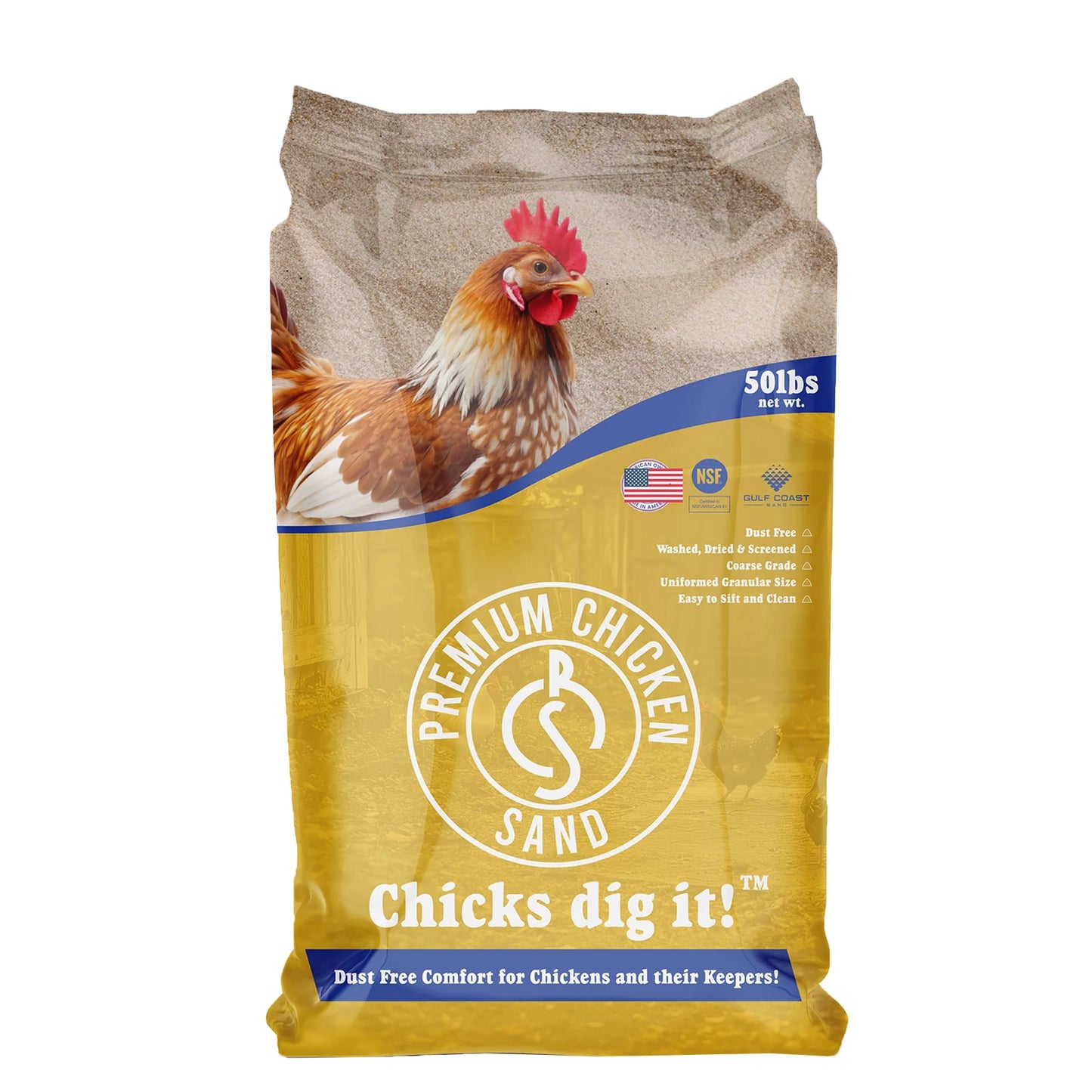 , Odor Eliminating Bedding for Chicken Coops, 50 Lb Bag