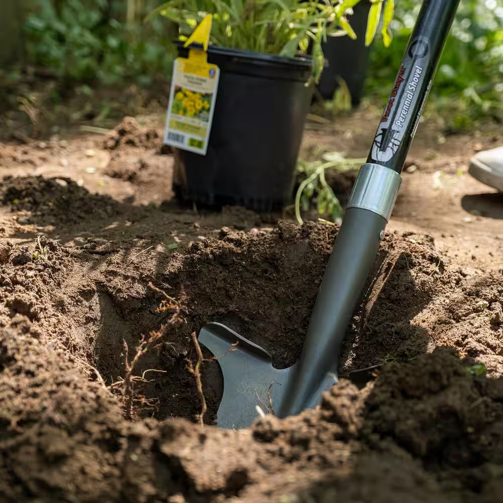 44 In., 34.75 In. Handle Root Slayer Carbon Steel Perennial Shovel