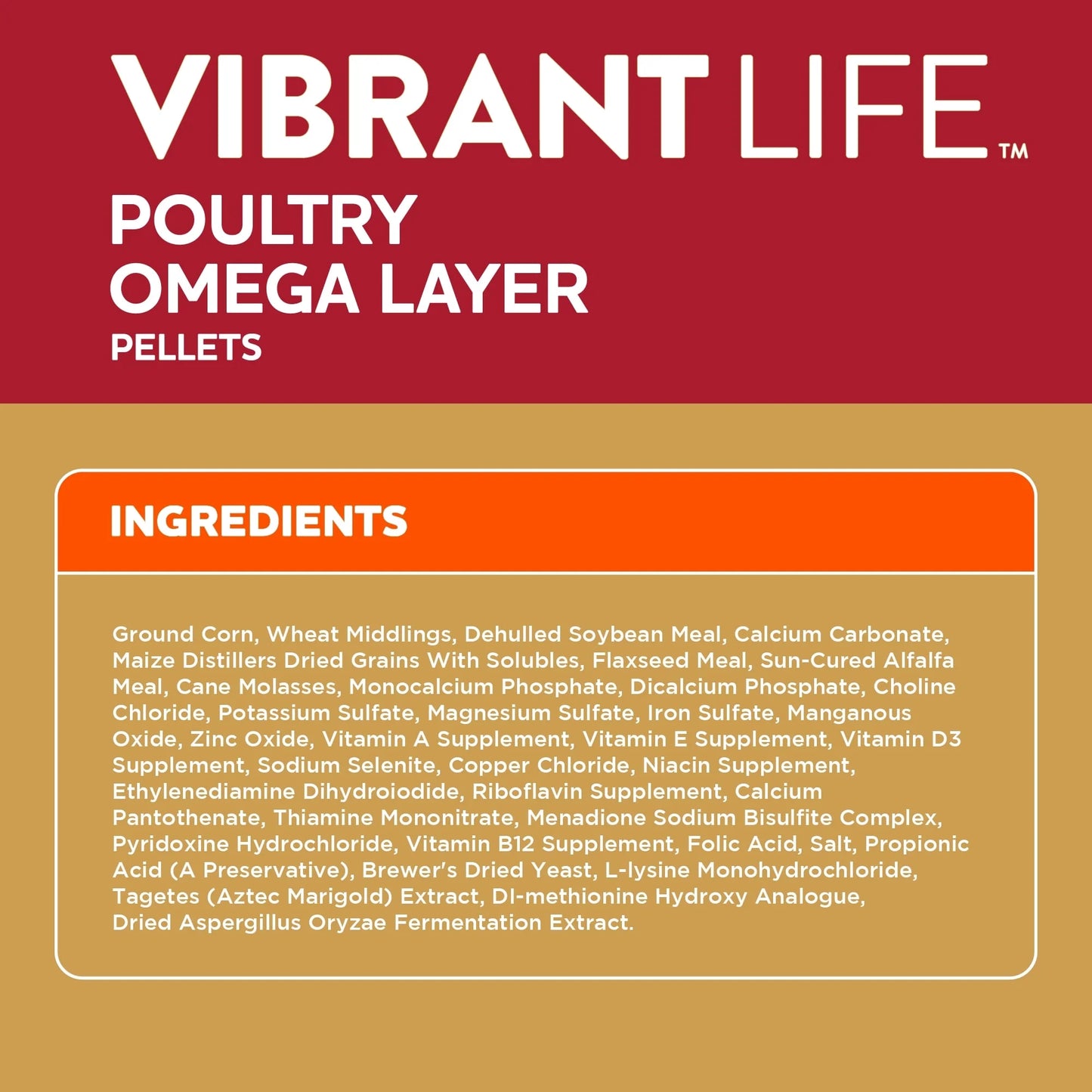 Poultry Omega Layer Pellets 40 Lb Bag (4 Bag)