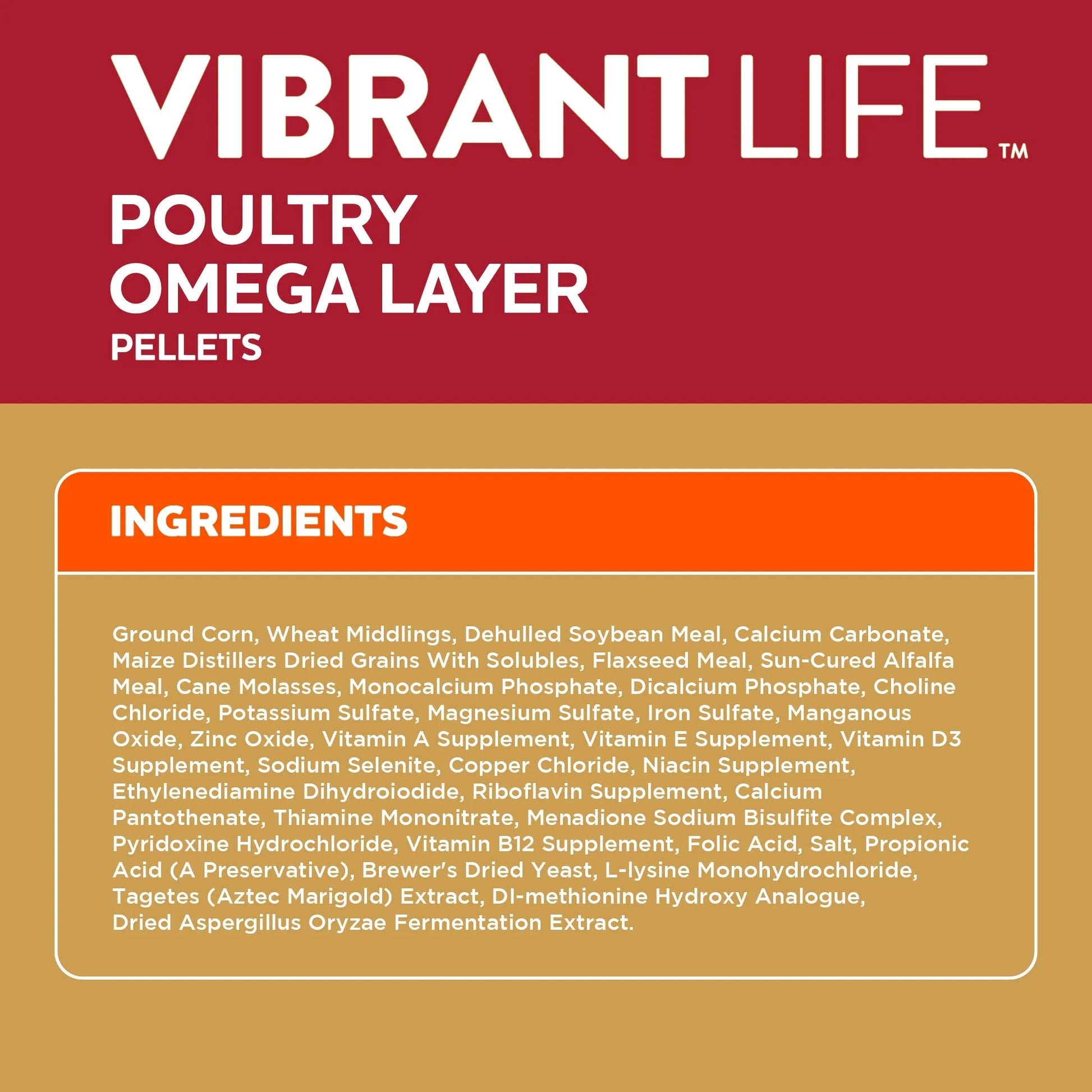 Poultry Omega Layer Pellets 40 Lb Bag (4 Bag)