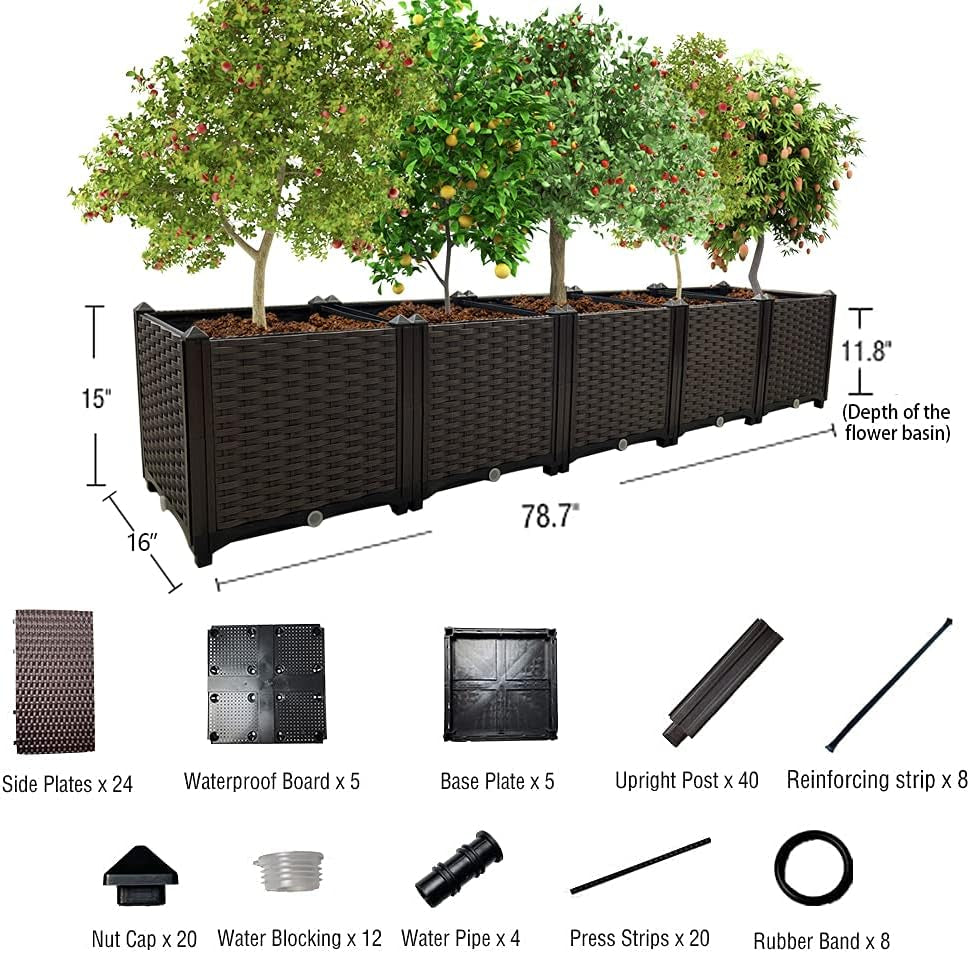 Deepened Garden Raised Bed Kits, Raised Garden Beds for Vegetables, Indoor/Outdoor DIY Planter Box, Great for Outdoor Patio, Deck, Balcony