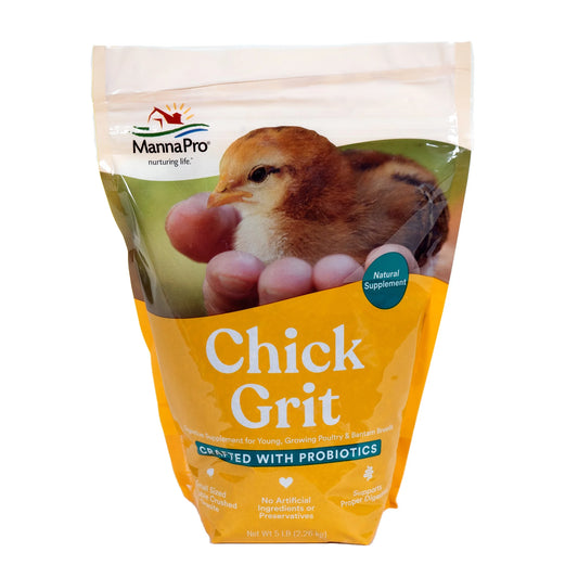 Chick Grit with Probiotics, Digestive Supplement for Young Poultry, 5 Lbs