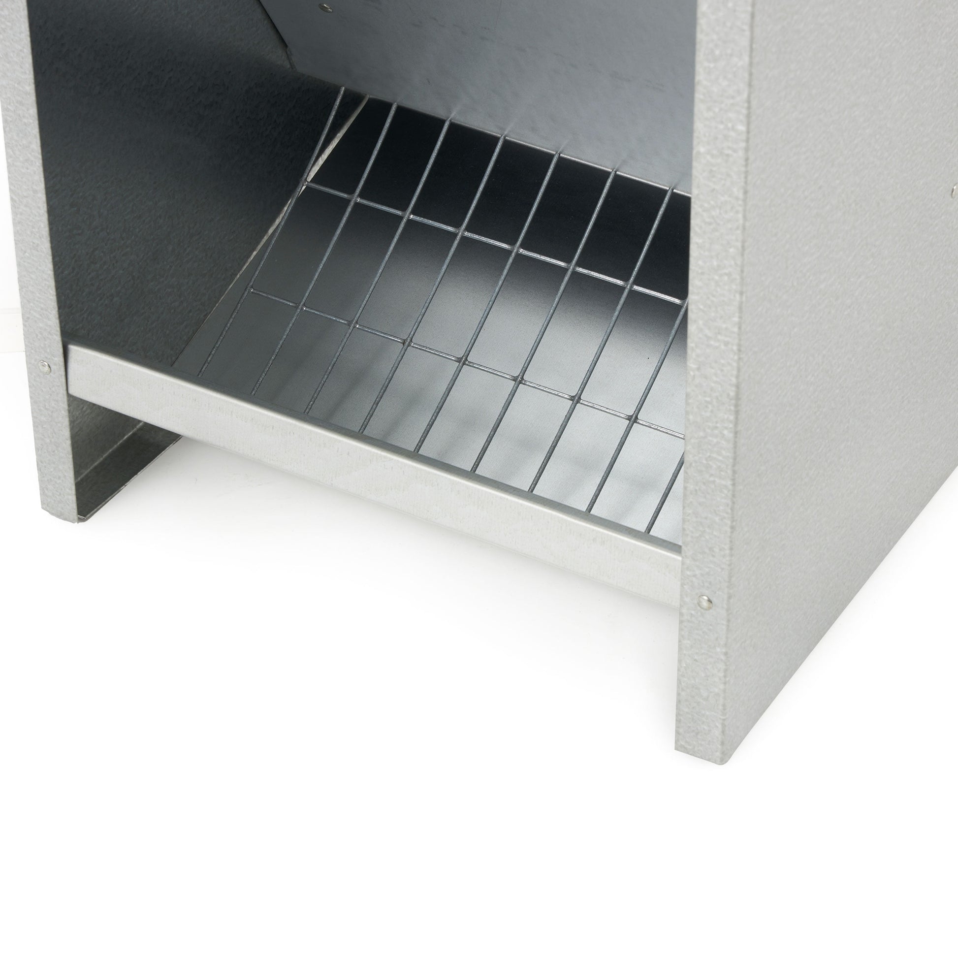 25 Lb Large High Capacity Galvanized Steel Poultry Feeder