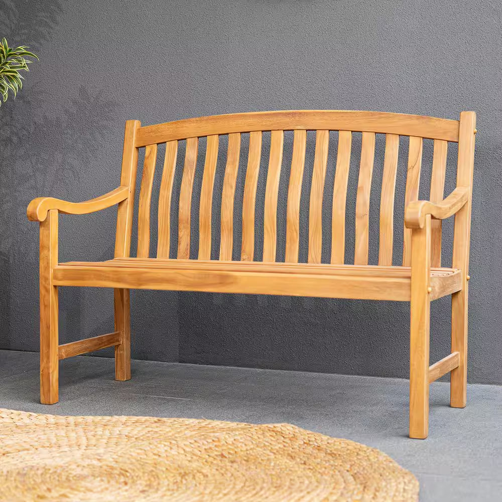 Colton Teak Wood Outdoor Bench