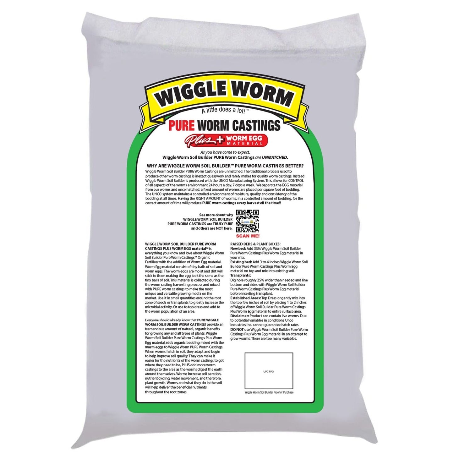 WIGGLE WORM plus Worm Egg Material Soil Fertilizer for Gardening/Plan