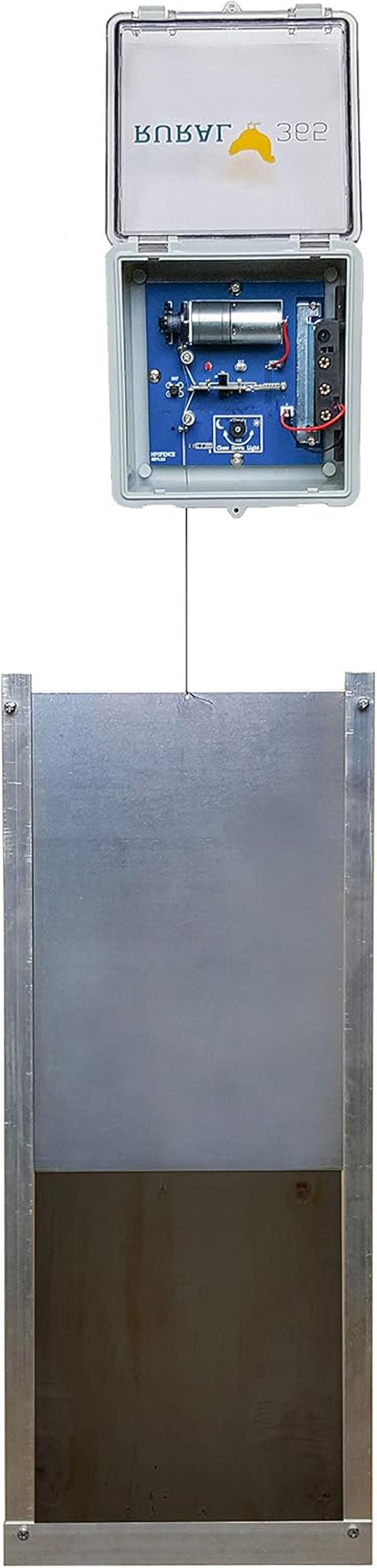 Automatic Chicken Coop Door - Electronic Automated Opener Panel for Chickens, Sliding Door with Light Sensor