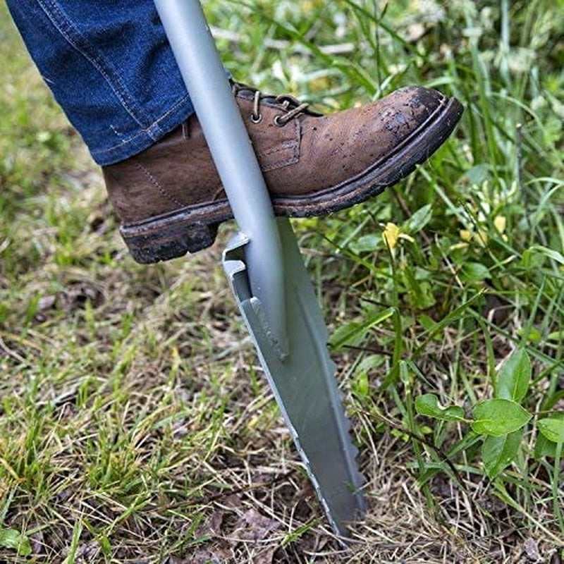 Red  Carbon Steel Shovel, 48-Inch