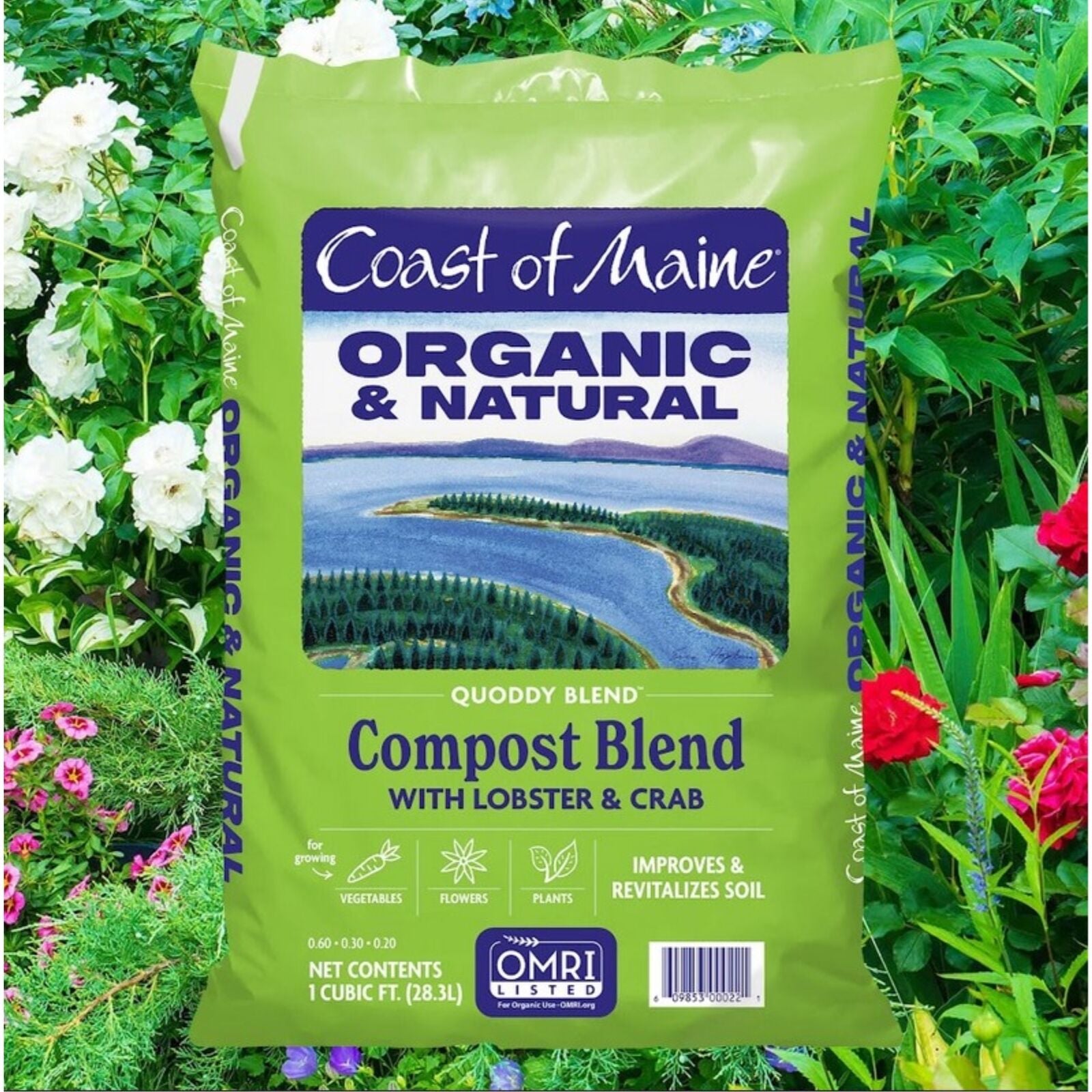 Coast of Maine Q1 Quoddy Blend, Organic Lobster Compost Soil, 1 Cf