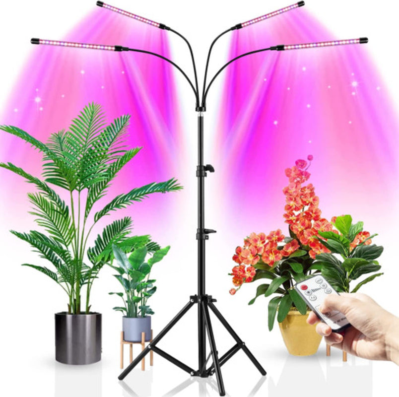 Remote Control 4 Heads LED Grow Light Plant Growing Lamp Light for Indoor Plants