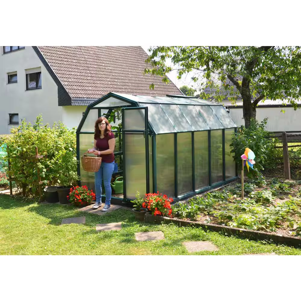 Eco-Grow 6 Ft. X 10 Ft. Green/Diffused DIY Greenhouse Kit