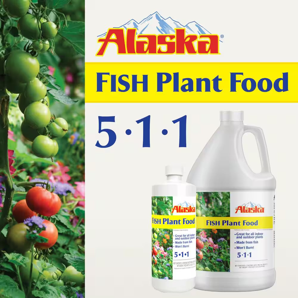 32 Oz. (1 Qt.) Organic Gardening Liquid Fish Emulsion Plant Food Fertilizer Concentrate 5-1-1