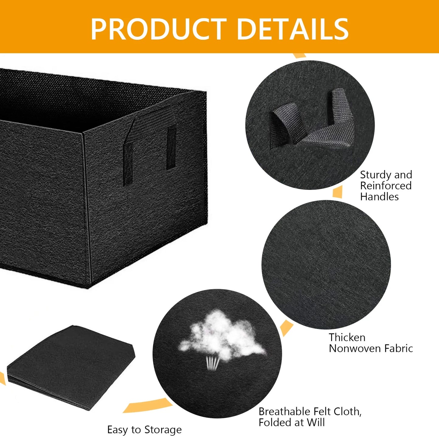 10 Gal Grow Bags with Handles Grow Bags
