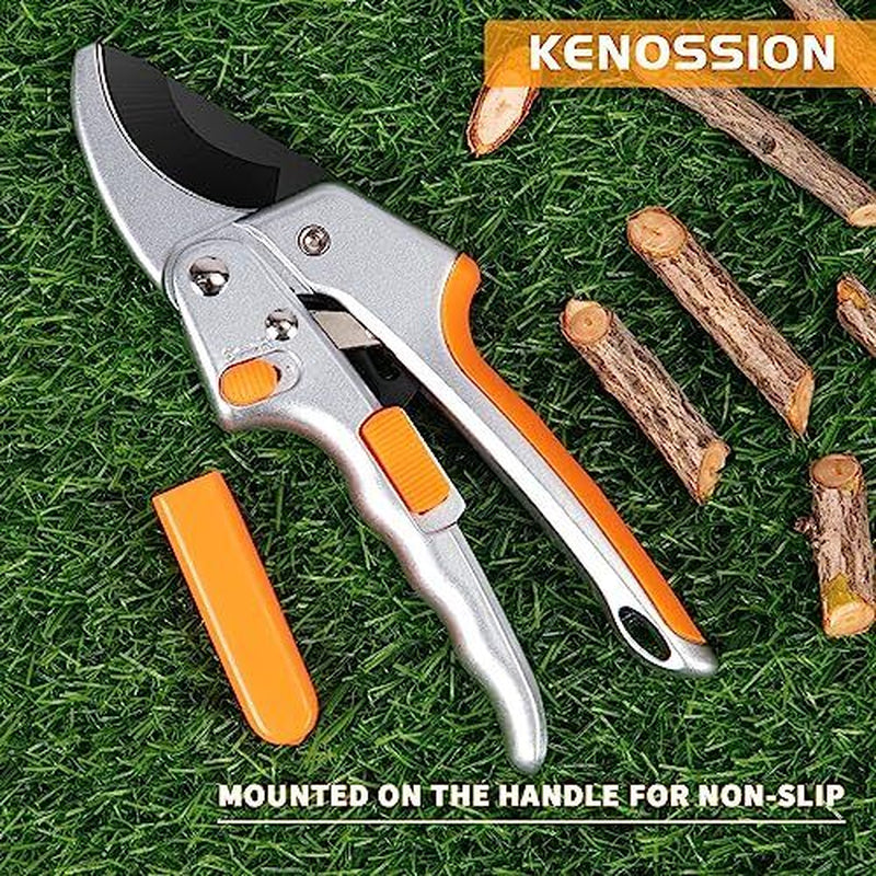 Garden Ratchet Pruning Shears Tree Trimmer Hand Pruner Shears for Branch Flowers
