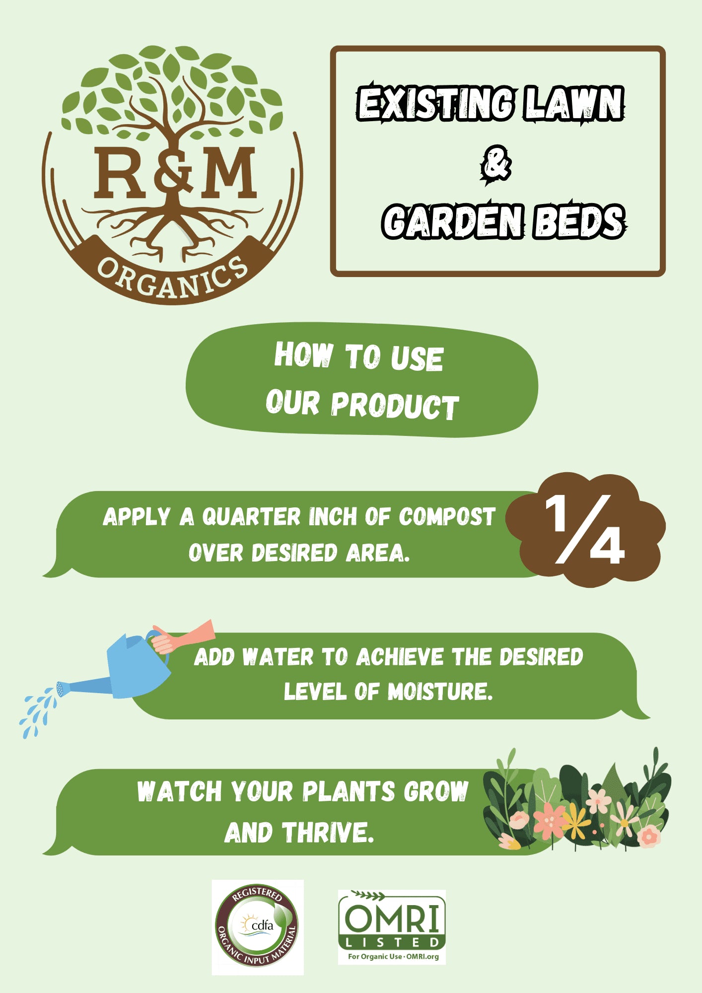 Premium Organic Compost | 10Lb Bag |