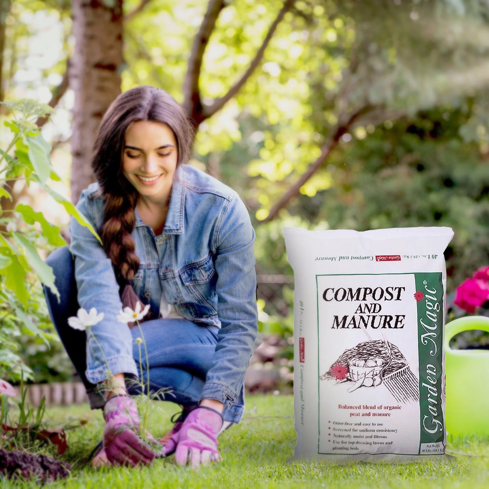 5240 Outdoor Garden Compost and Manure Blend, 40 Pound Bag
