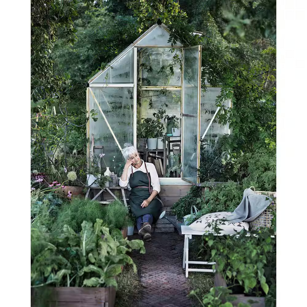 Harmony 6 Ft. X 6 Ft. Silver/Clear DIY Greenhouse Kit