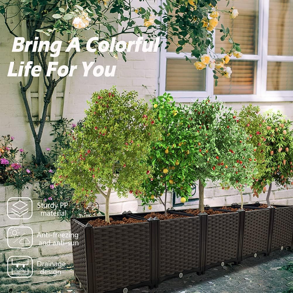 Deepened Garden Raised Bed Kits, Raised Garden Beds for Vegetables, Indoor/Outdoor DIY Planter Box, Great for Outdoor Patio, Deck, Balcony