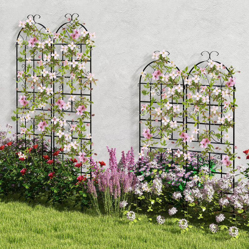 2/4 Pack 71 X 20 Inch Metal Garden Trellis for Climbing Plants