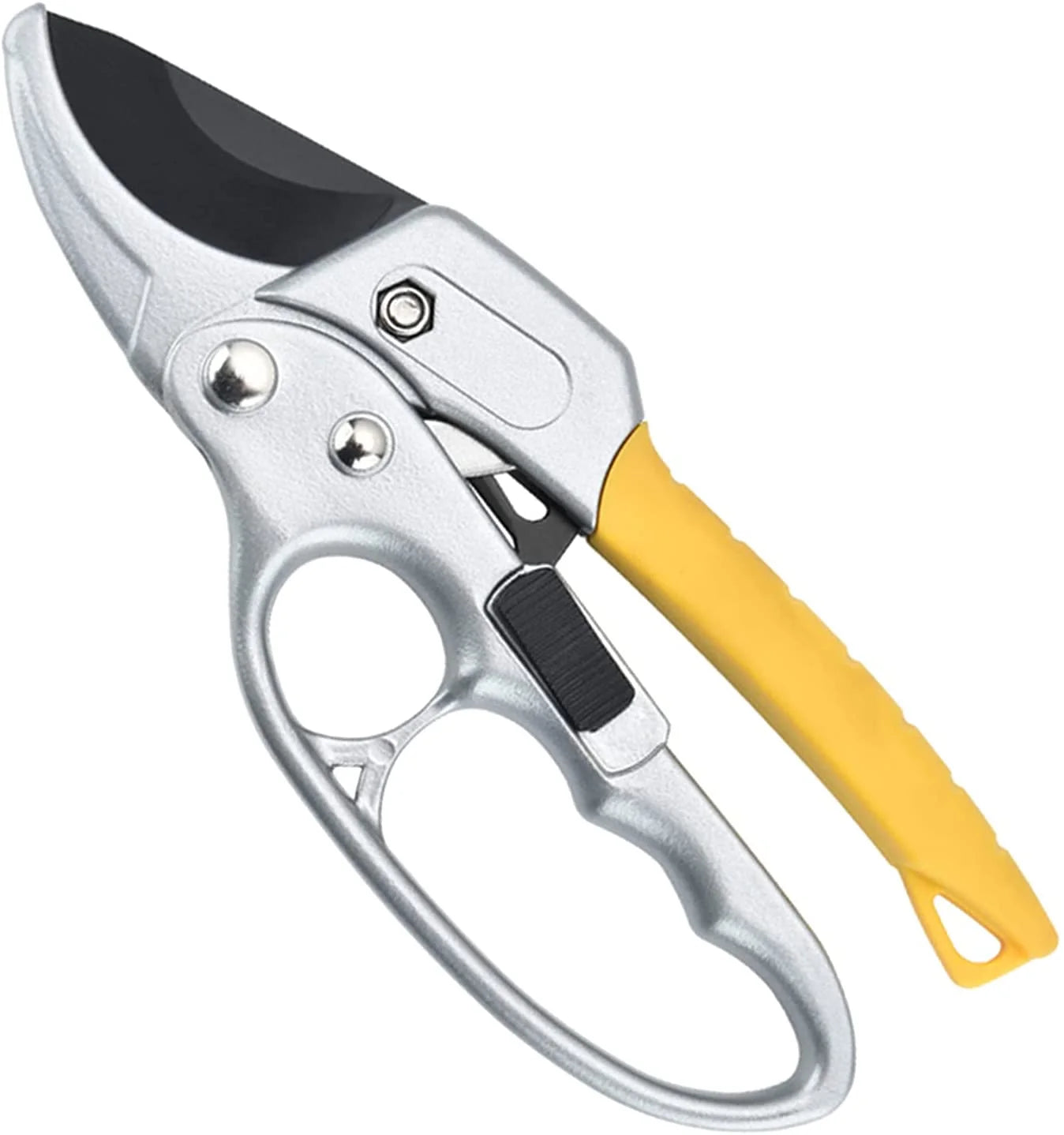 Labor-Saving 7.8 Oz Ratcheting Hand Pruners & Loppers with Ergonomic Non Slip Handle