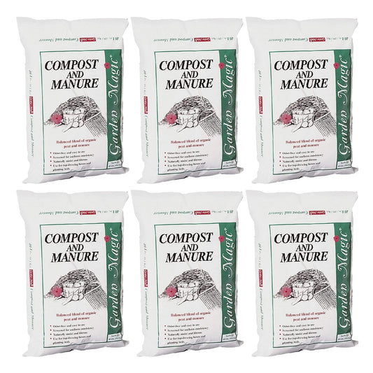 5240 Garden Compost and Manure Blend, 40 Pound Bag (6 Pack)