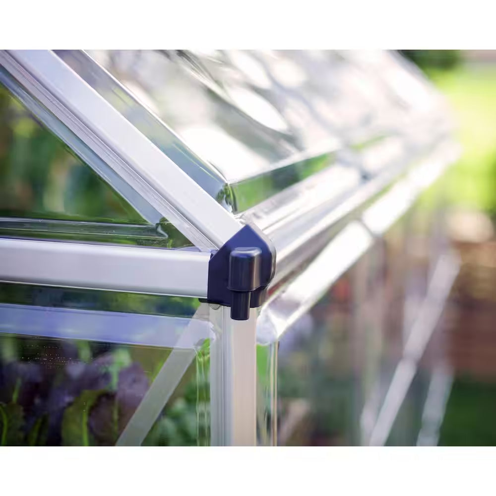 Harmony 6 Ft. X 6 Ft. Silver/Clear DIY Greenhouse Kit