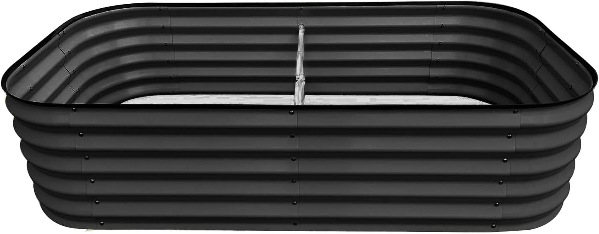 Steel Raised Garden Beds for Vegetables Flowers, Large Outdoor Planter Herbs Garden Bed Galvanised Steel (6X3X1.45 FT, Charcoal Grey)