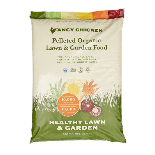 Fancy Chicken Pelleted Organic Poultry Manure Lawn & Garden Food, 40Lb