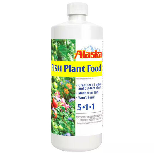 32 Oz. (1 Qt.) Organic Gardening Liquid Fish Emulsion Plant Food Fertilizer Concentrate 5-1-1