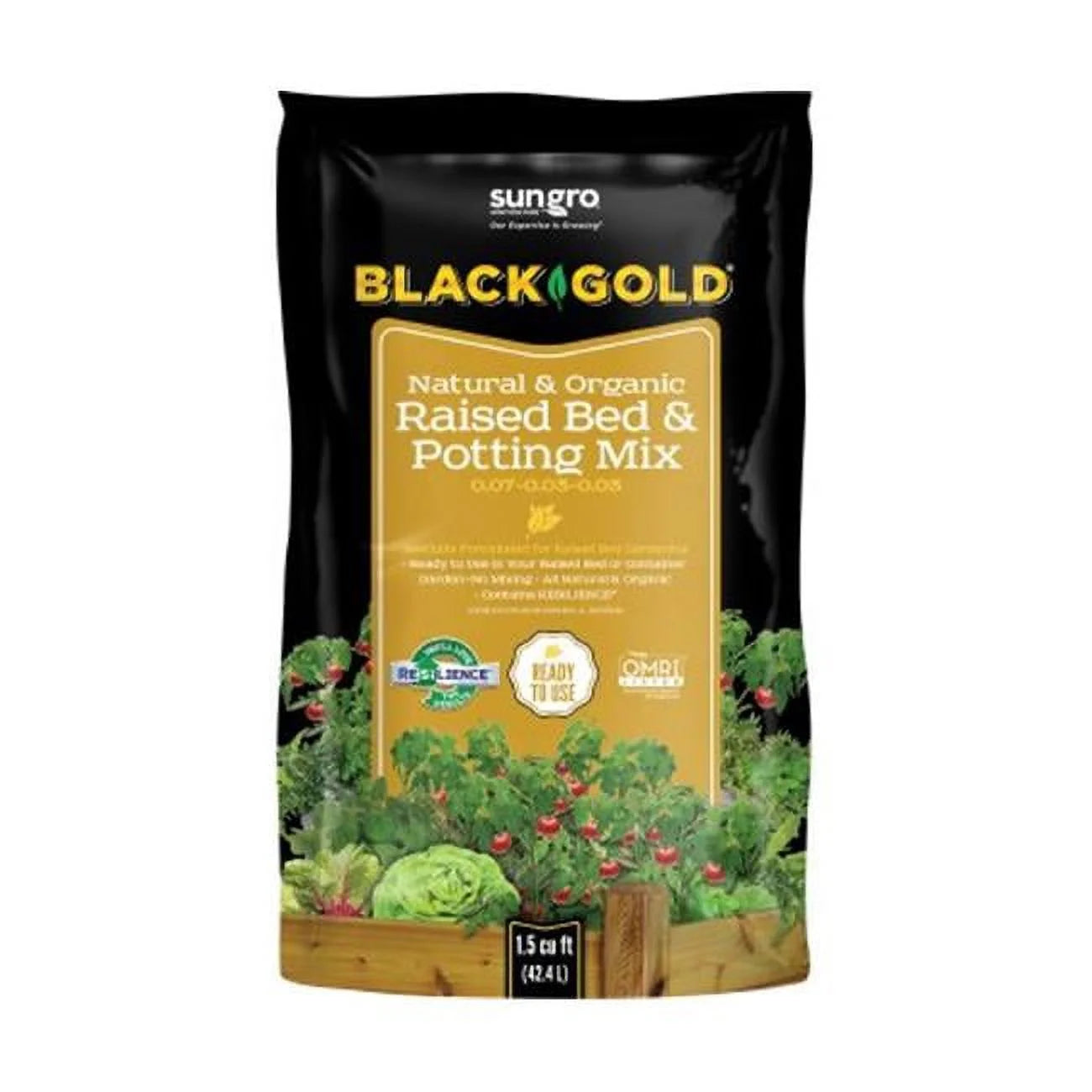 Natural & Organic Raised Bed & Potting Mix, 1.5 Cu Ft