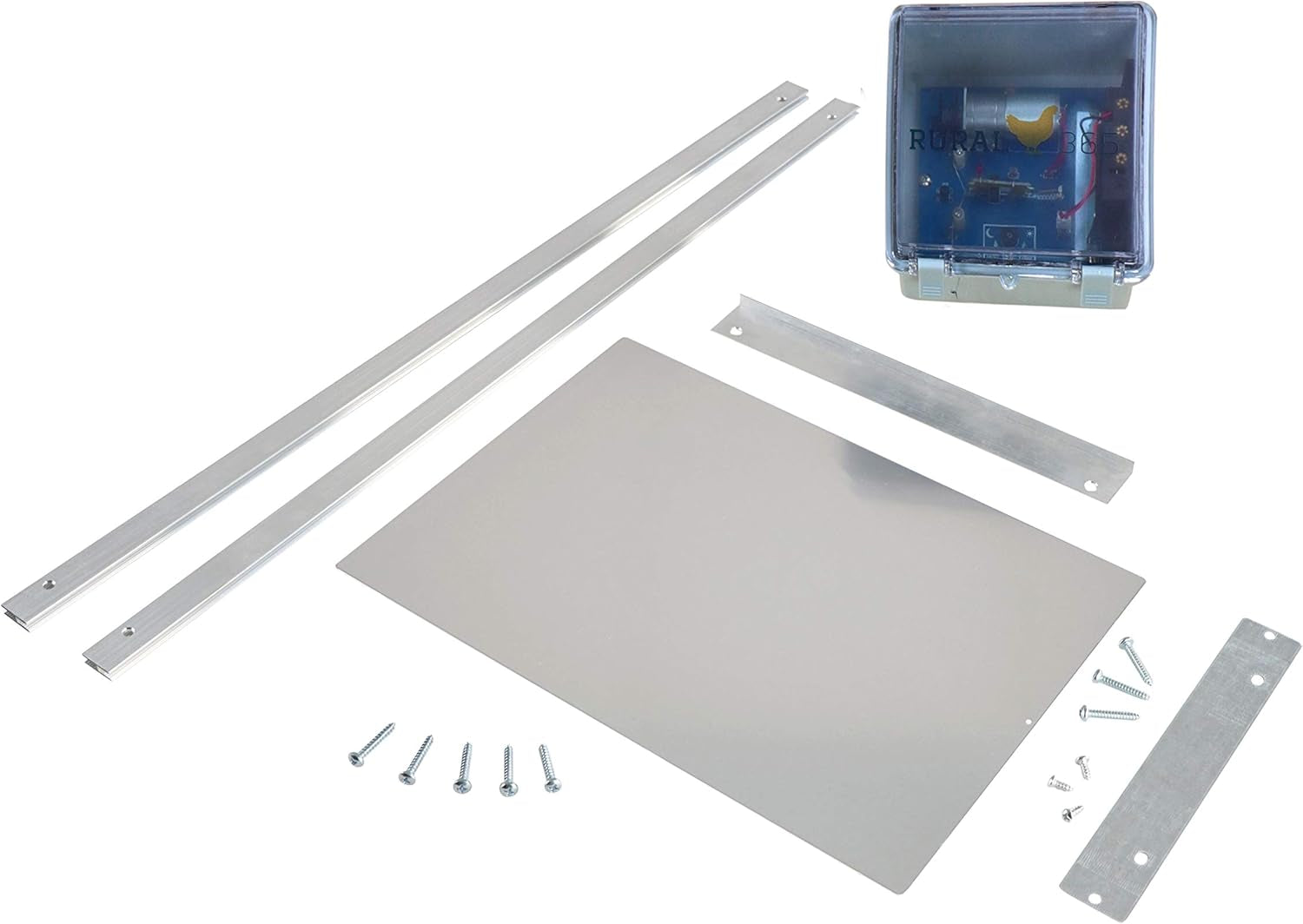 Automatic Chicken Coop Door - Electronic Automated Opener Panel for Chickens, Sliding Door with Light Sensor