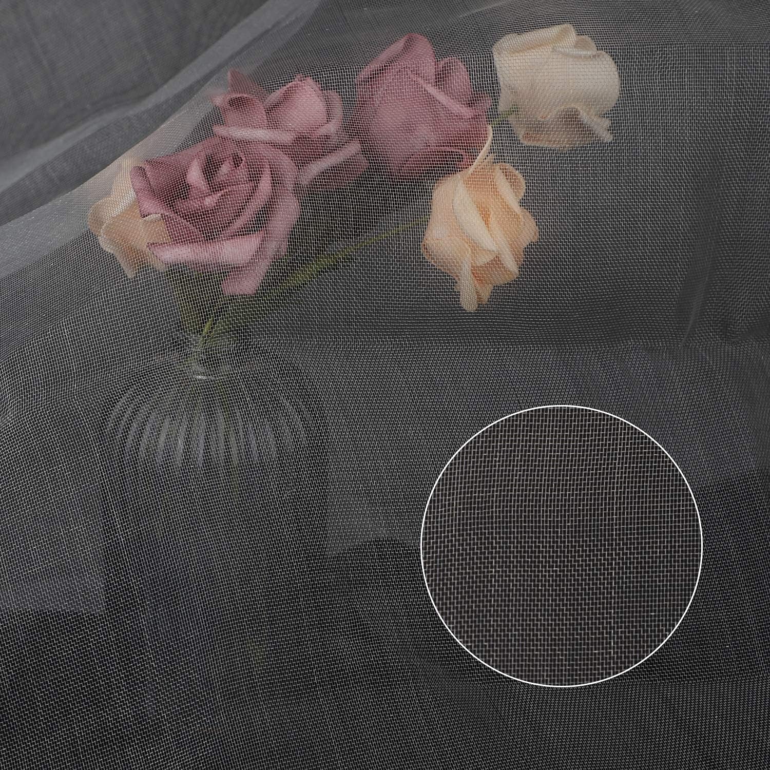 Insect Netting for Trees Cicadas, 3X16 Ft Mosquito Bug Insect Bird Net Barrier Screen, Garden White Mesh Netting for Protect Plant Fruits Flower Vegetable Raised Garden Beds