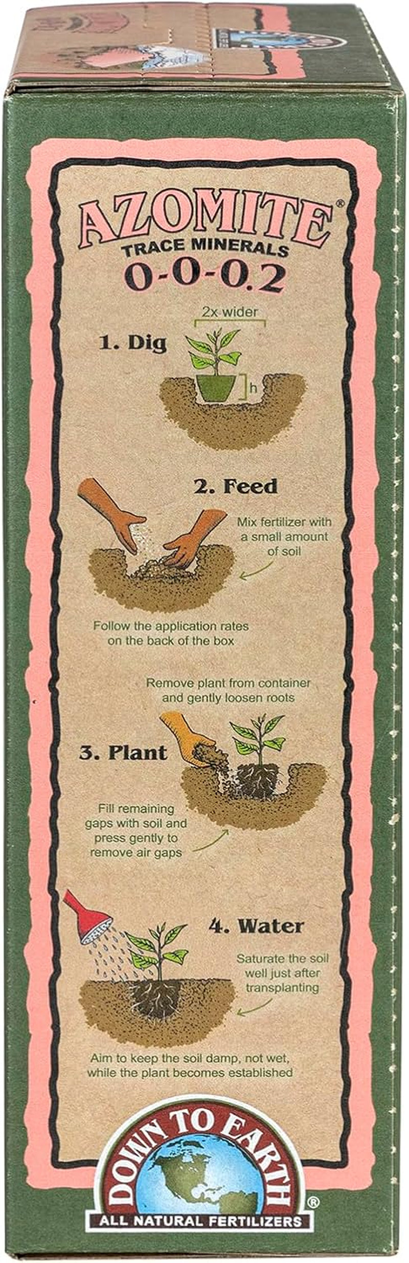 Down to Earth Organic White Azomite Powder for Improving Plant Growth 0-0-0.2, 5 Lb