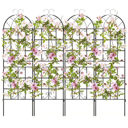 2/4 Pack 71 X 20 Inch Metal Garden Trellis for Climbing Plants