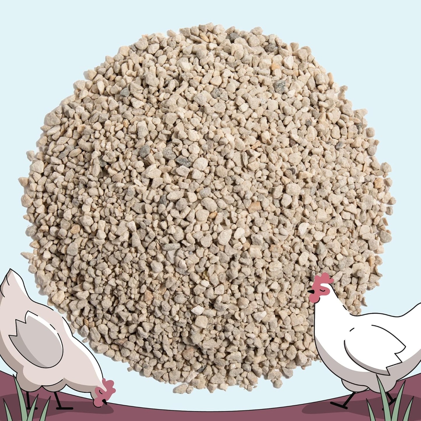 Oyster Shell for Chickens - Calcium Supplement for Chickens, 100% Natural Limestone Calcium Carbonate, Strong Eggshell & Bone Booster, 4 Lbs