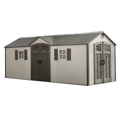 20 Ft. X 8 Ft. Resin Garden Building Shed