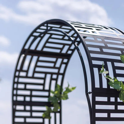 Geometric Arch Metal Garden Arbor