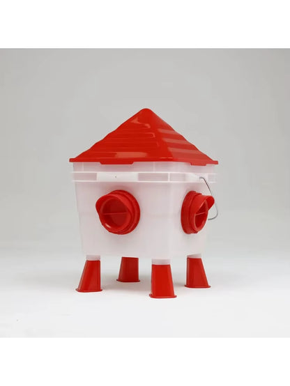 Automatic Chicken Feeder and Waterer Set , No Waste Poultry Feeding Equipment Kit , Chicken Coop Accessories
